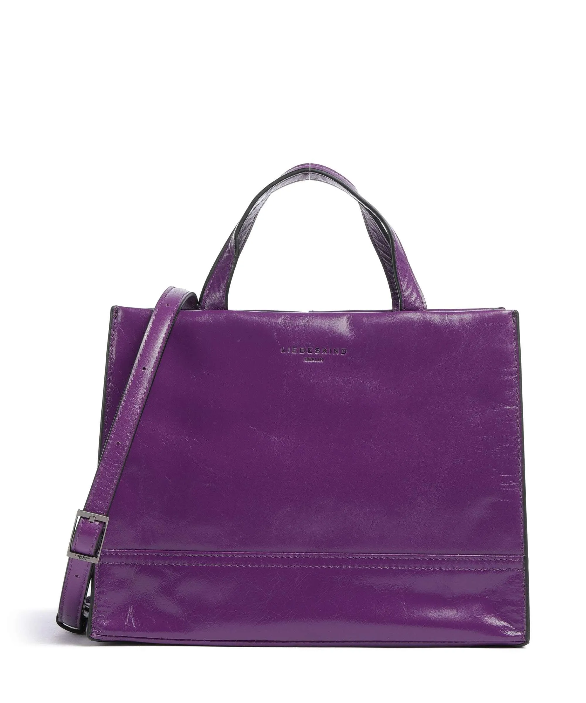  Liebeskind Lou 2 Paper Touch M Borsa a mano pelle mora  