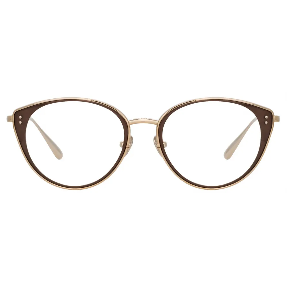 Linda Farrow - Occhiali da Vista Alba Cat Eye in Oro Chiaro - LFL1339C2OPT - Linda Farrow Eyewear