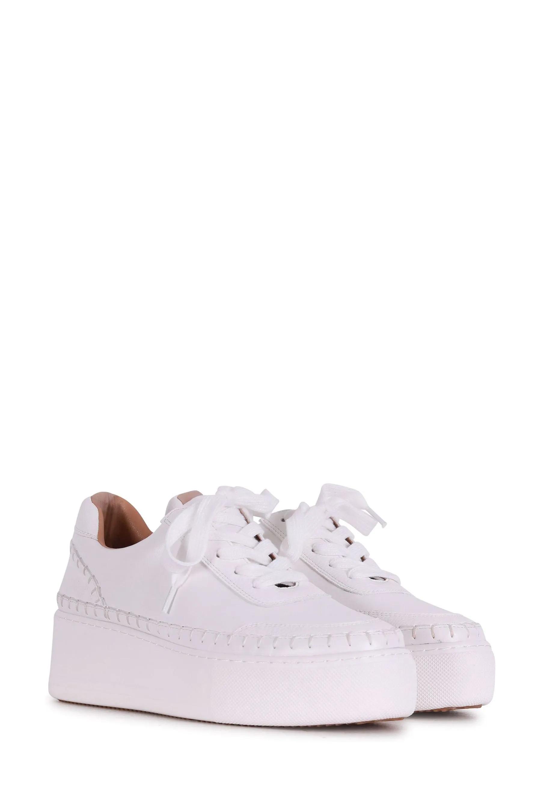 Linzi - Harlem - Scarpe da ginnastica in pelle sintetica con zeppe