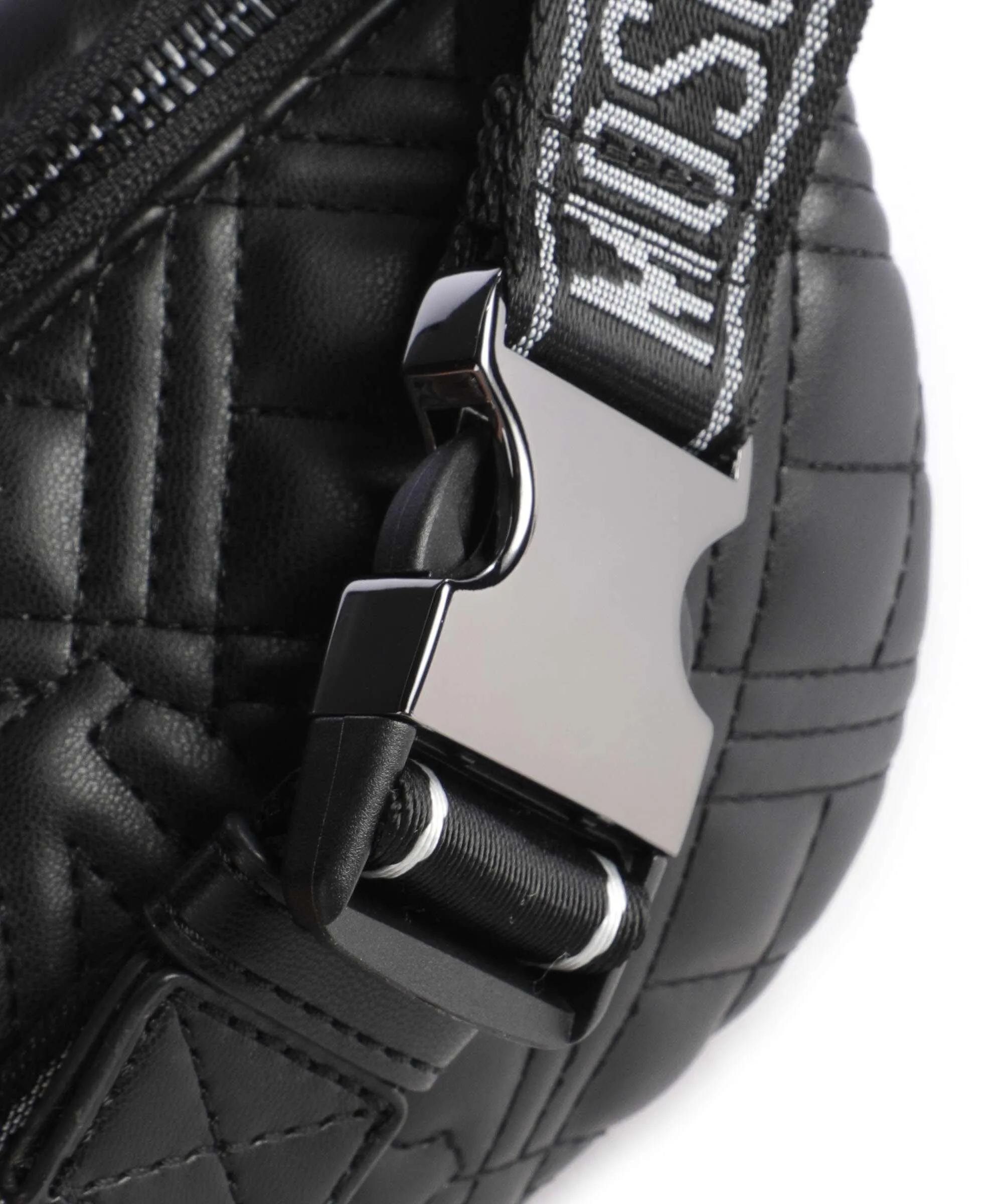  Love Moschino Quilted Marsupio pelle sintetica nero  