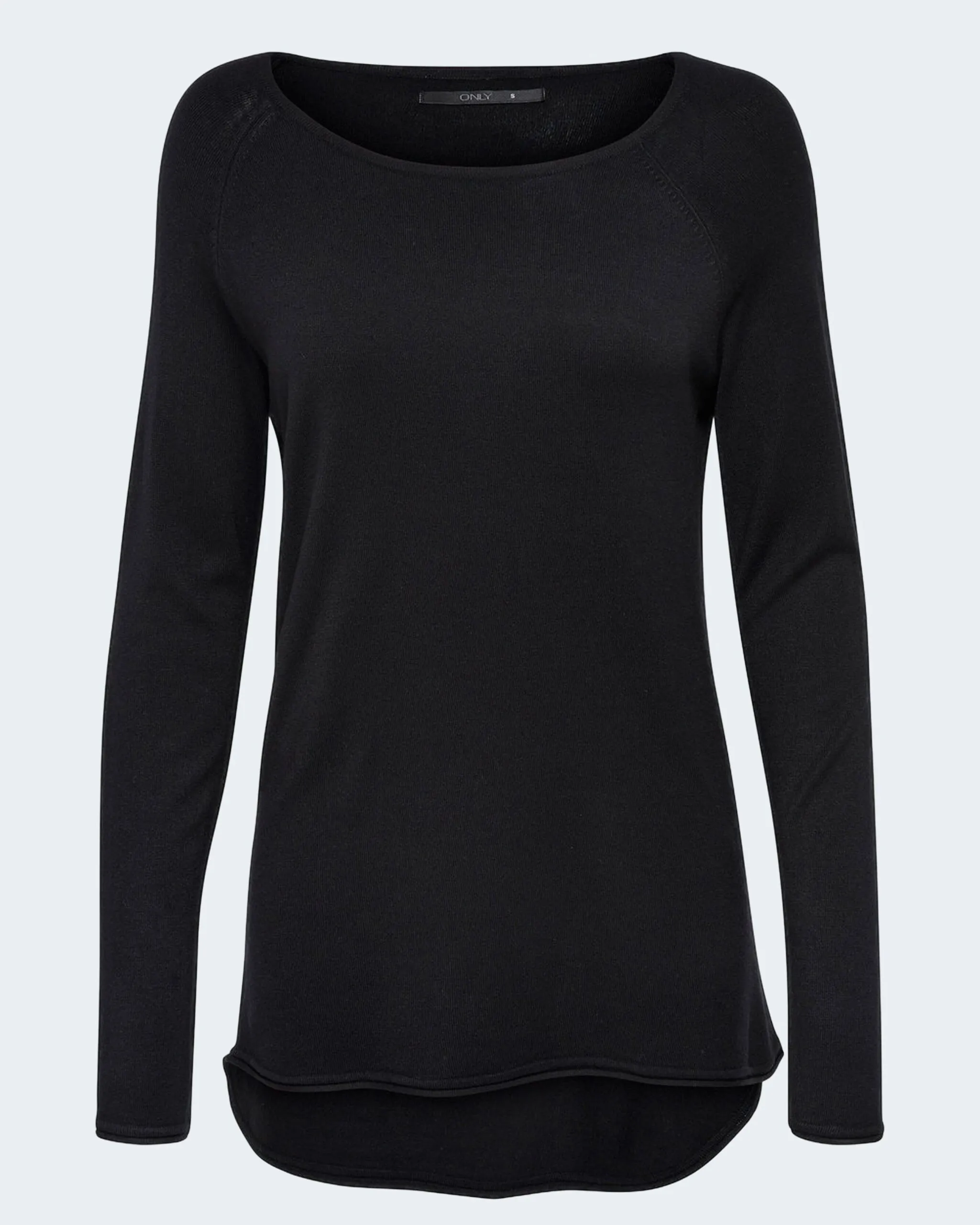 Maglia Only ONLMILA LACY L/S LONG PULLOVER KNT Nero