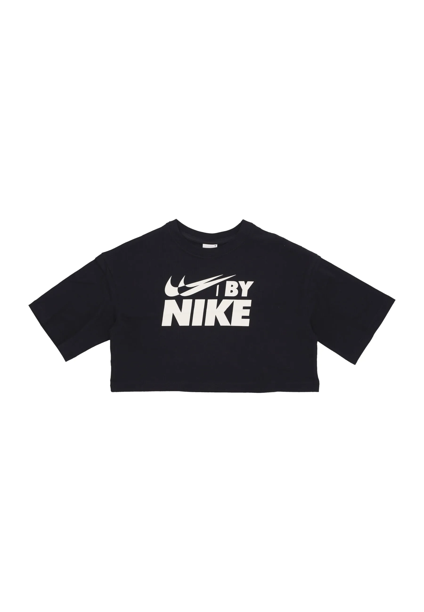 Maglietta Corta Donna W Sportswear Swoosh Big Logo Crop Tee Black/sail