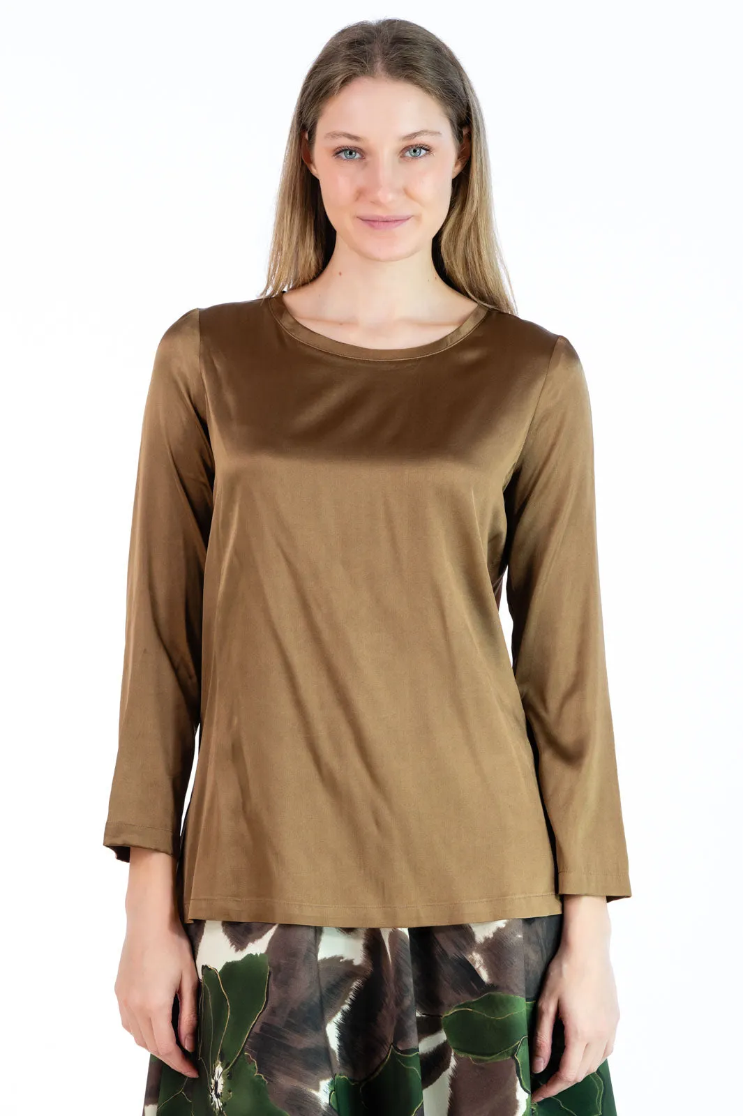  Maliparmi camicia silk satin maliparmi  