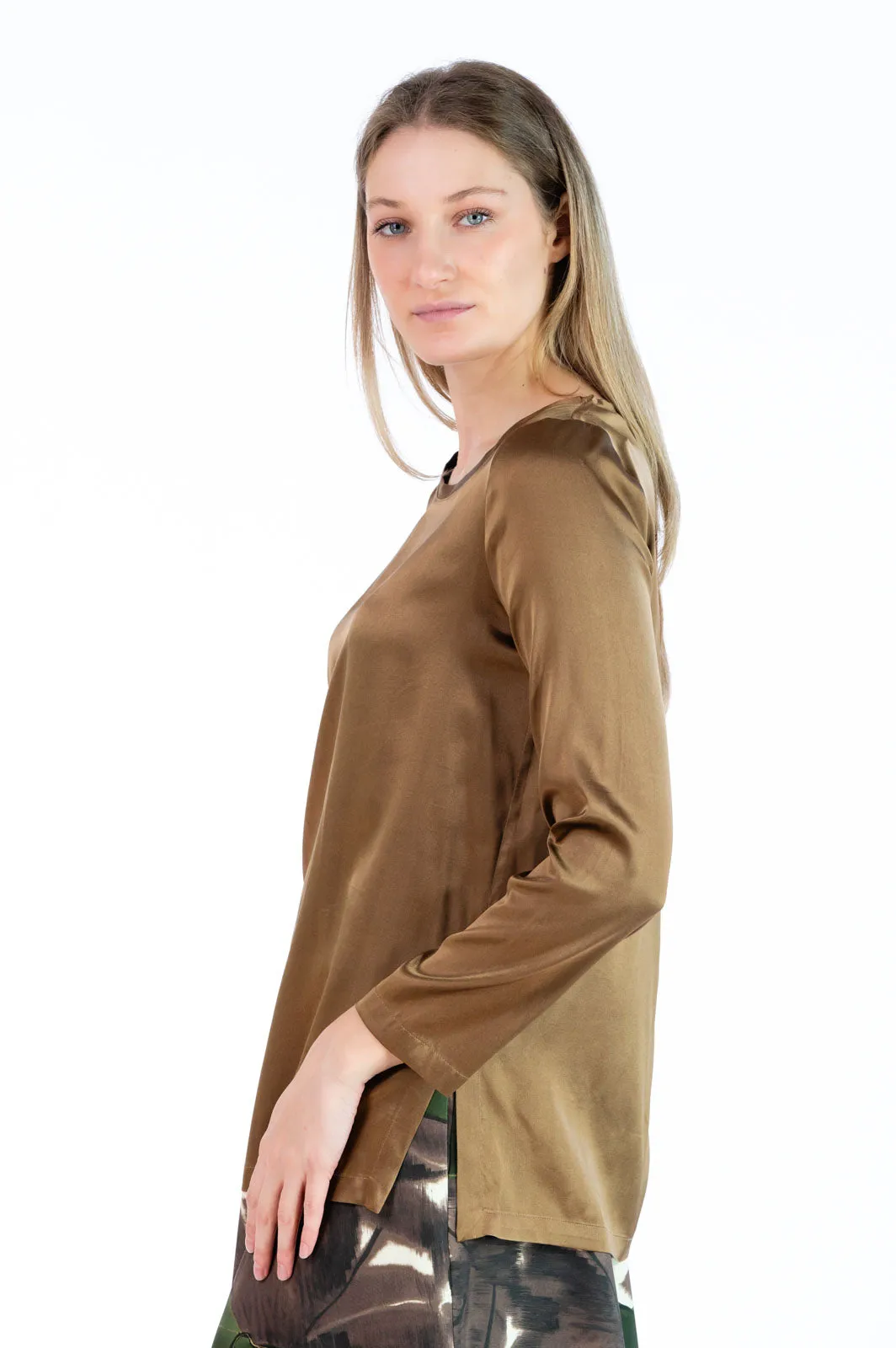  Maliparmi camicia silk satin maliparmi  