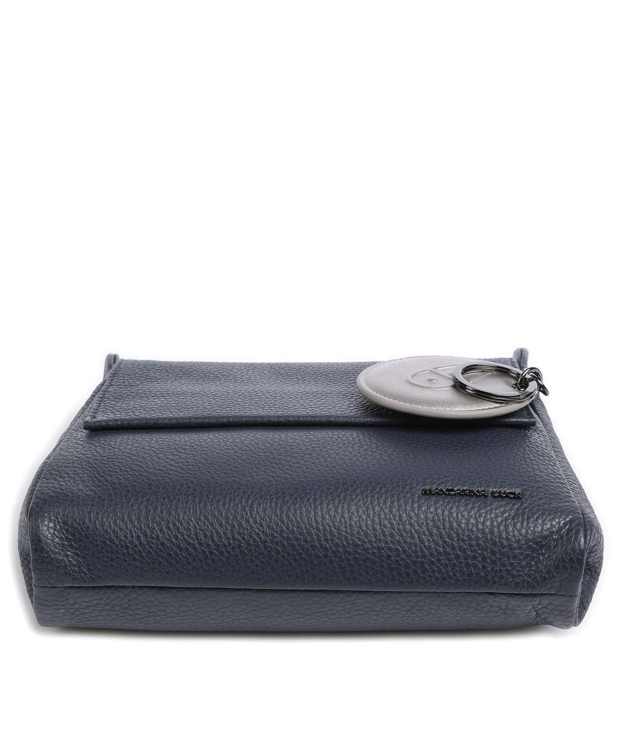  Mandarina Duck Mellow Leather Borsa a tracolla pelle di vitello grana navy  
