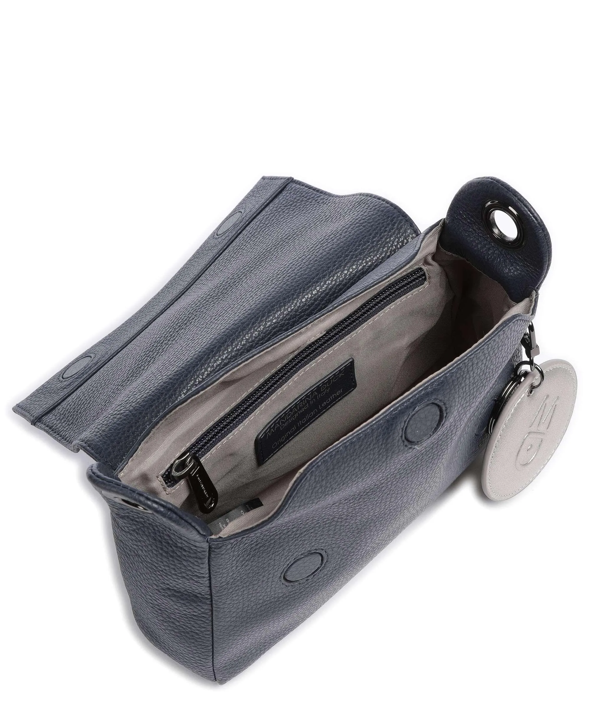  Mandarina Duck Mellow Leather Borsa a tracolla pelle di vitello grana navy  
