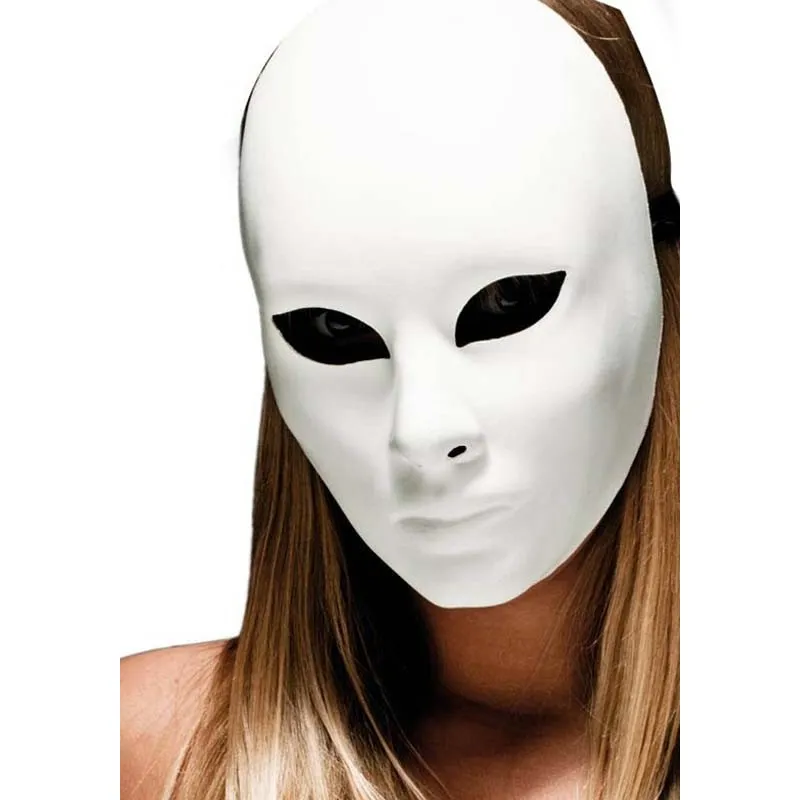 MASCHERA BIANCA VISO INTERO