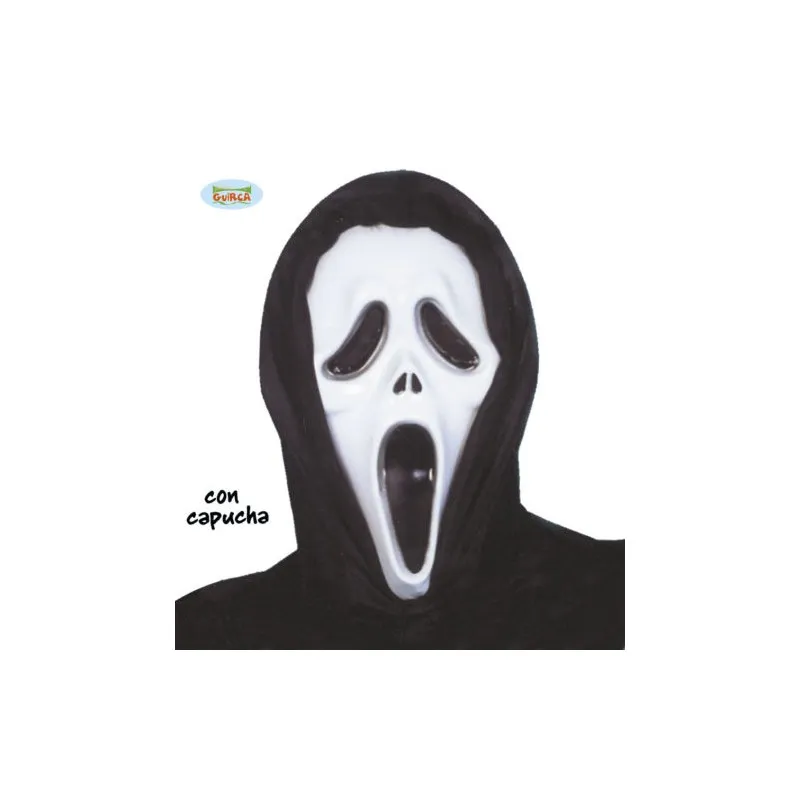 MASCHERA SCREAM PER FESTE E TRAVESTIMENTI DI HALLOWEEN/CARNEVALE E PARTY A TEMA HORROR. GUIRCA CARETA SCREAM PLASTICO