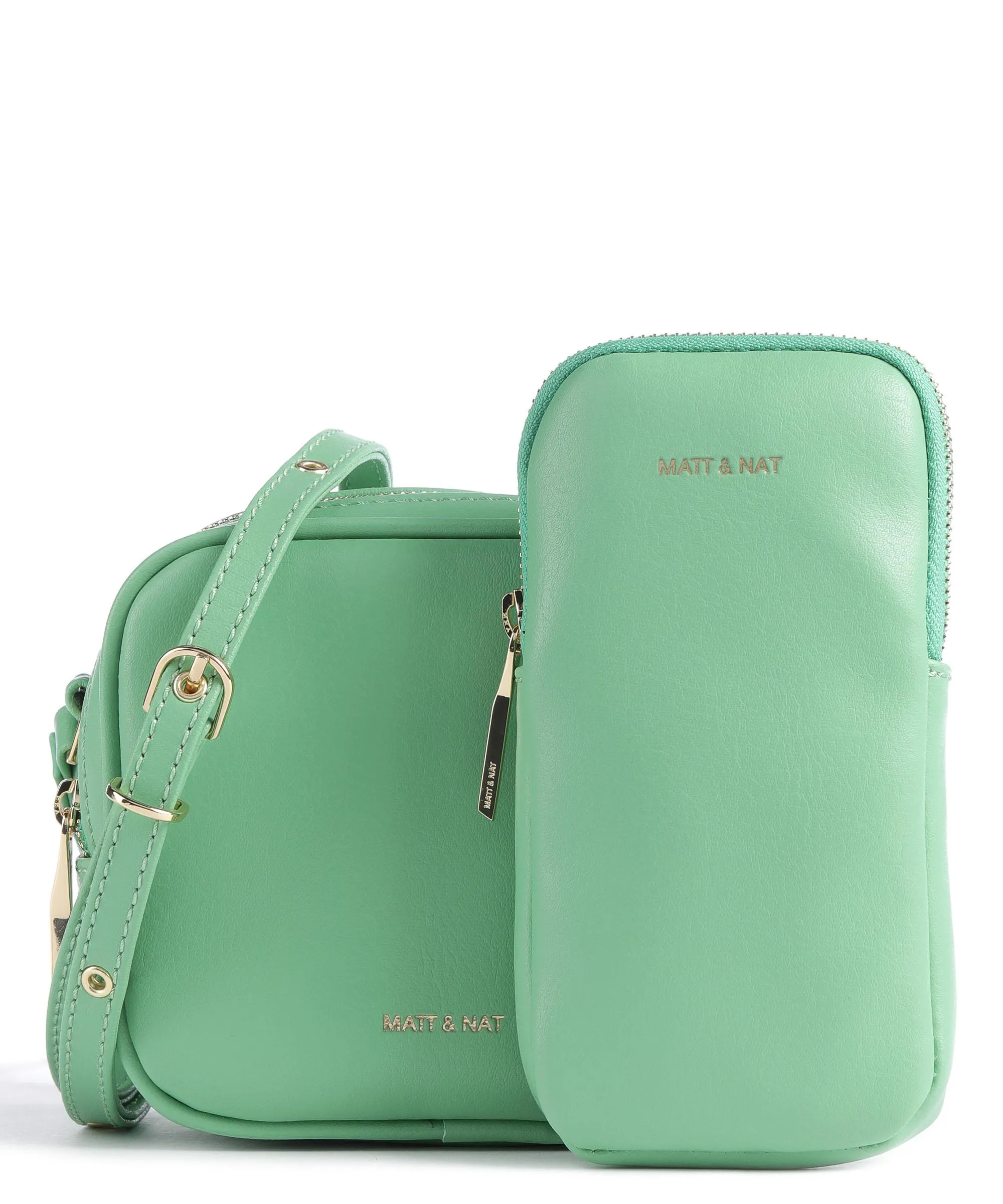  Matt & Nat Arbor Swae Borsa a tracolla pelle sintetica verde  
