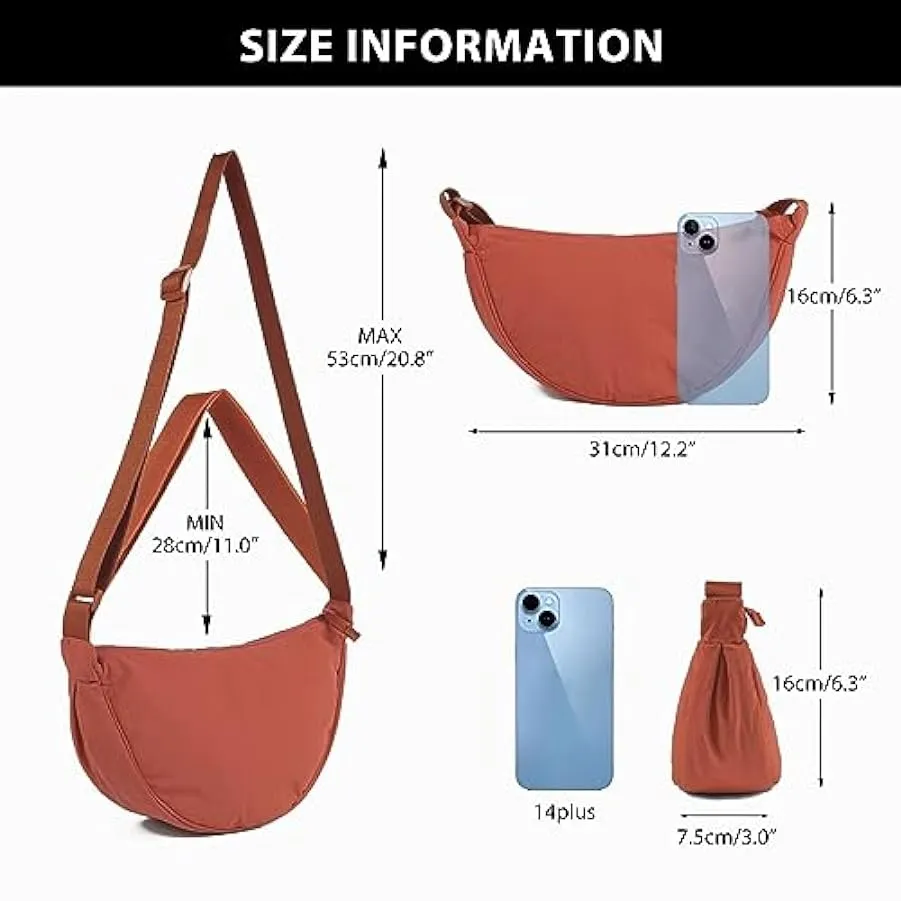 MAVHVAM Borsa a tracolla per donne e uomini, borsa a tracolla resistente con tracolla regolabile, versatile e alla moda, per l’u