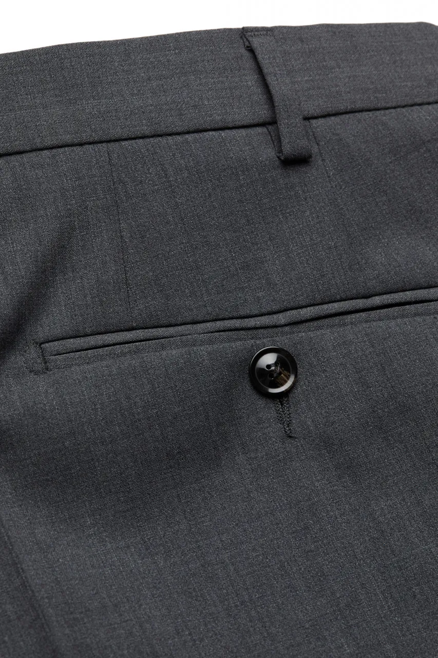Medium grey digel dress in stretch wool easywool modern fit