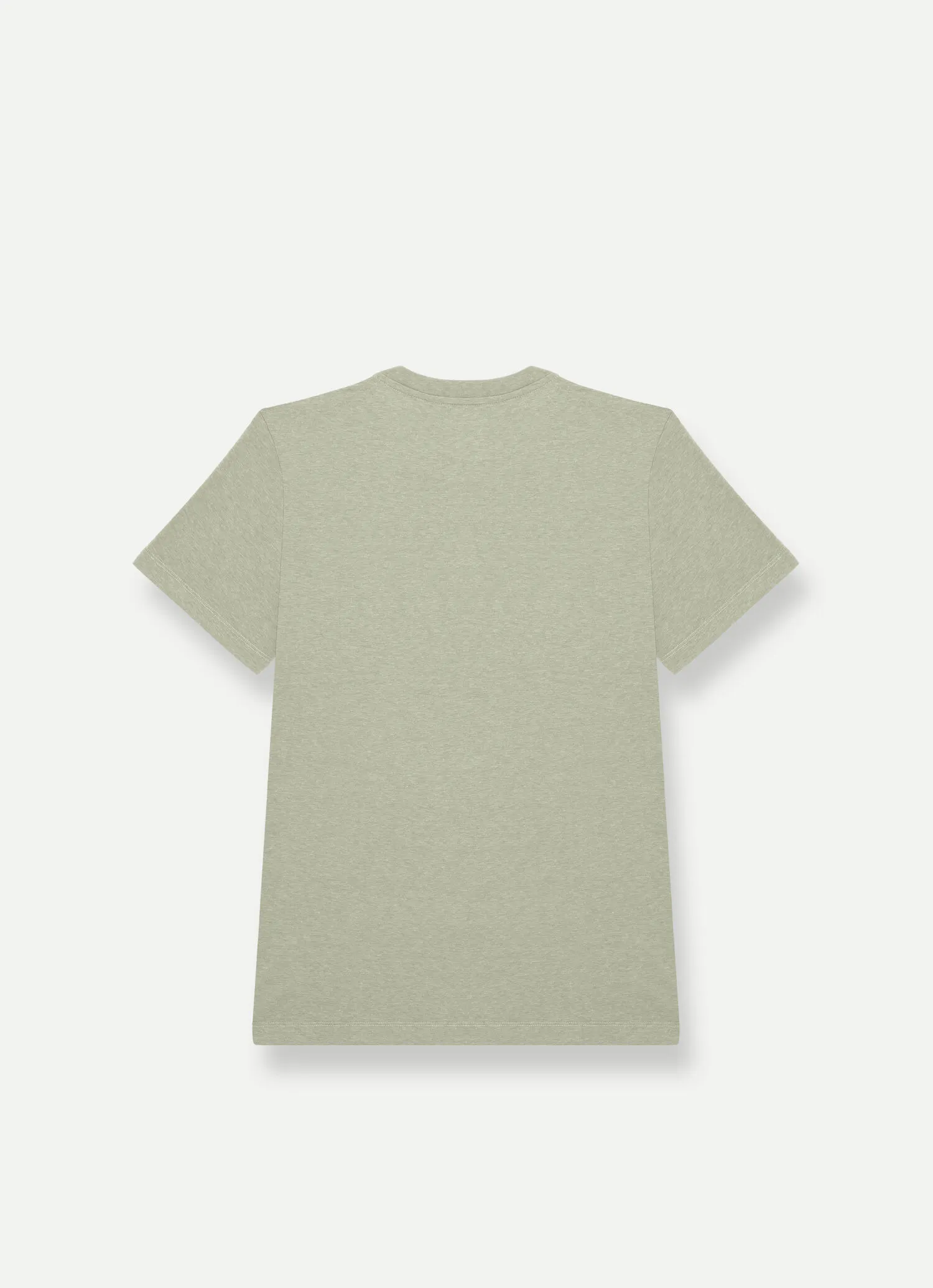 Melange-look round-neck T-shirt