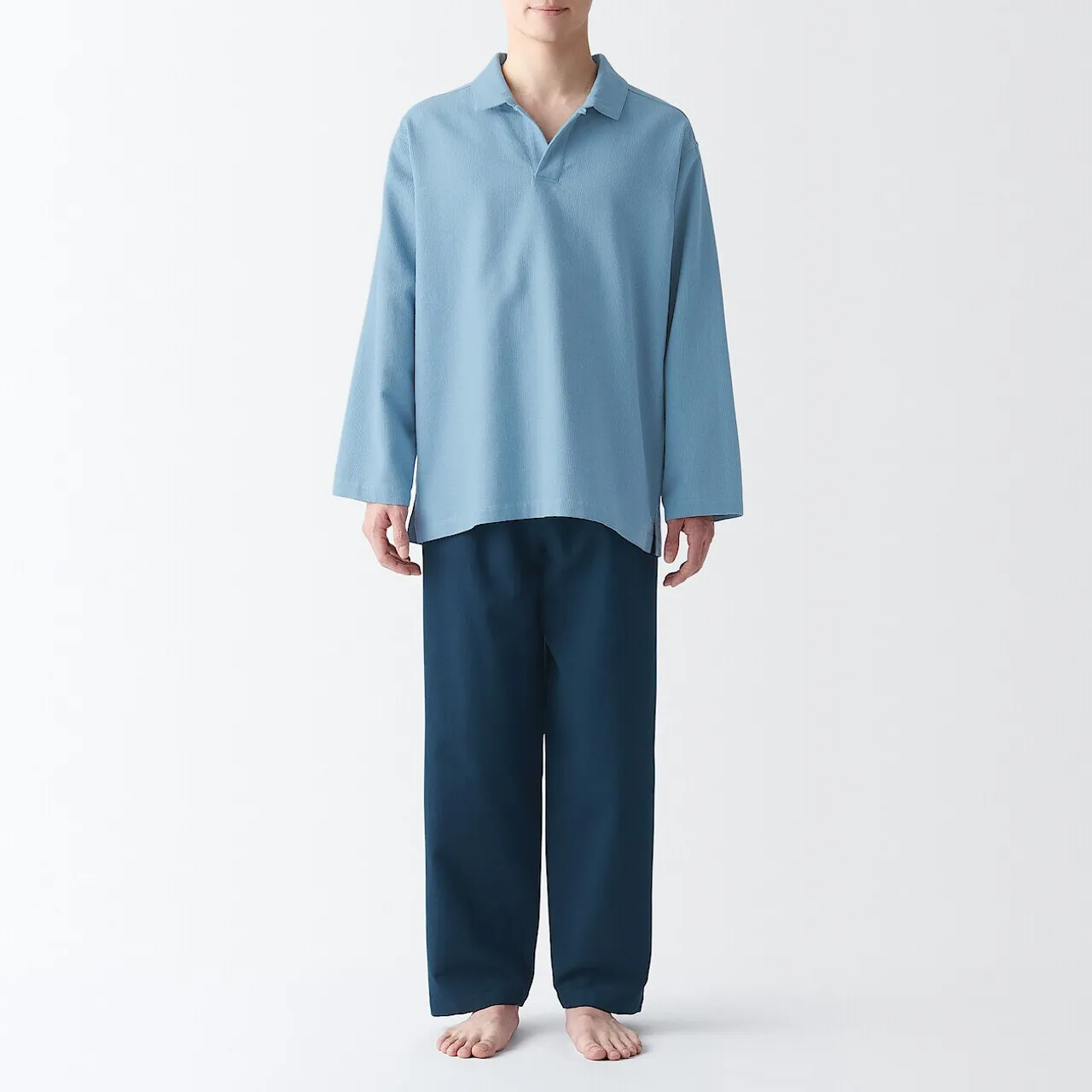 Men's Kapok Blend Long Sleeve Pyjamas