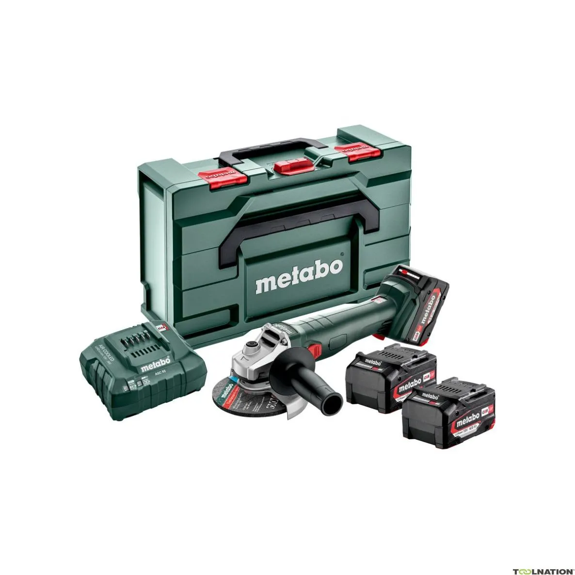 Metabo 602249960 W 18 L 9-125 Smerigliatrice Quick Accu 18 Volt 4,0 Ah Li-ion