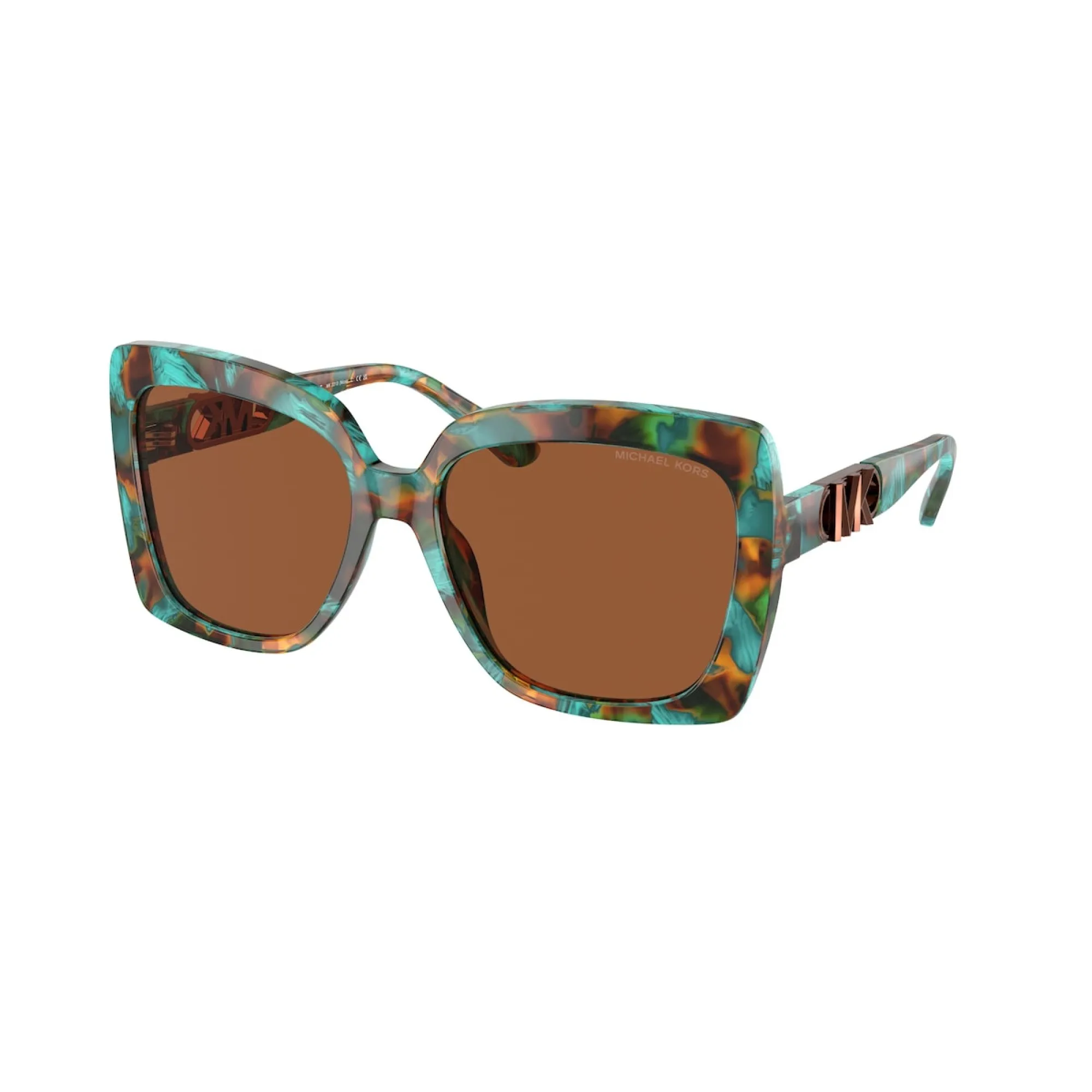   Michael Kors MK 2213 Nice 400073 Tartaruga Grafica Verde Acqua | Occhiale Da Sole Donna 