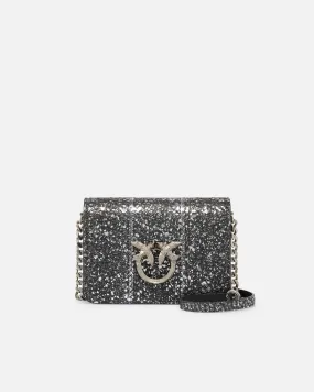  Mini borsa a tracolla Love Bag in rettile con lamina PINKO Galleria    