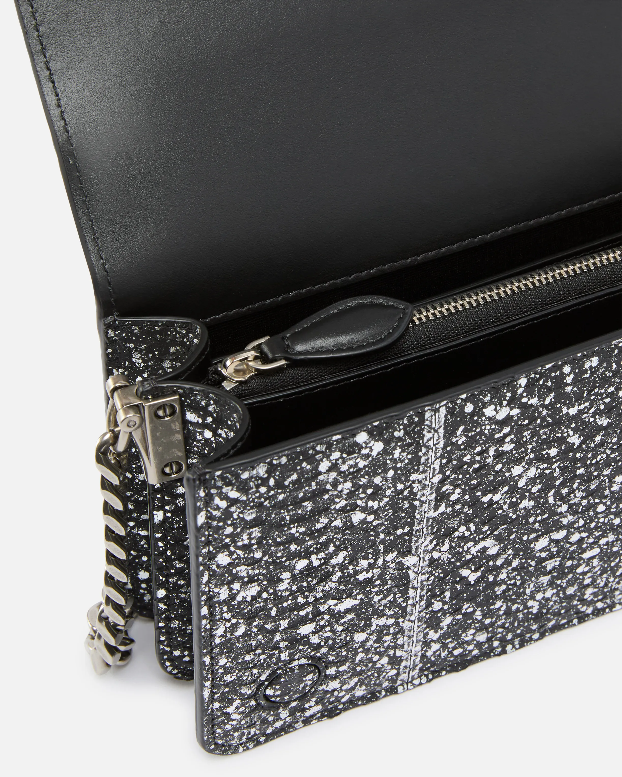  Mini borsa a tracolla Love Bag in rettile con lamina PINKO Galleria    
