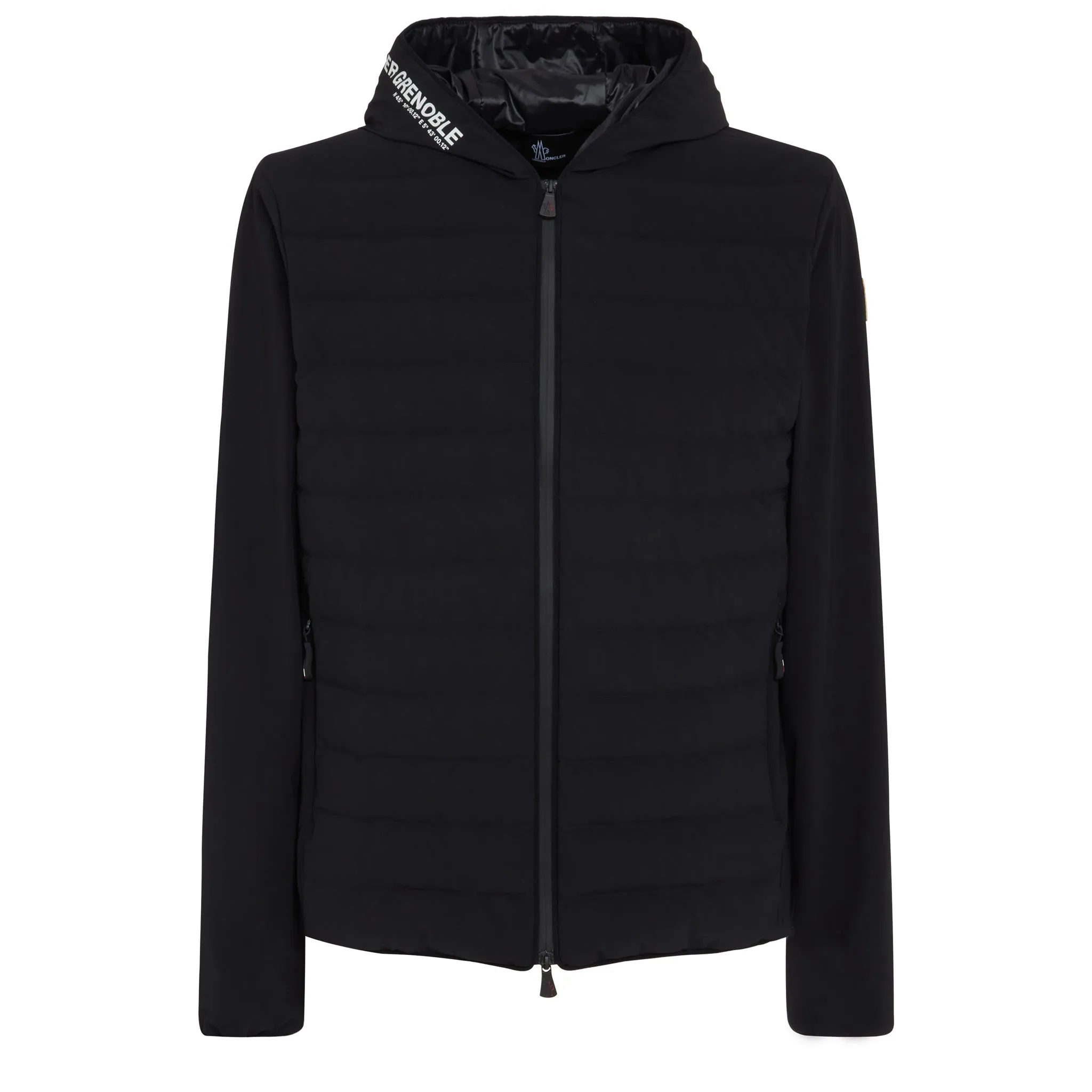 MONCLER  Cardigan in tessuto nero