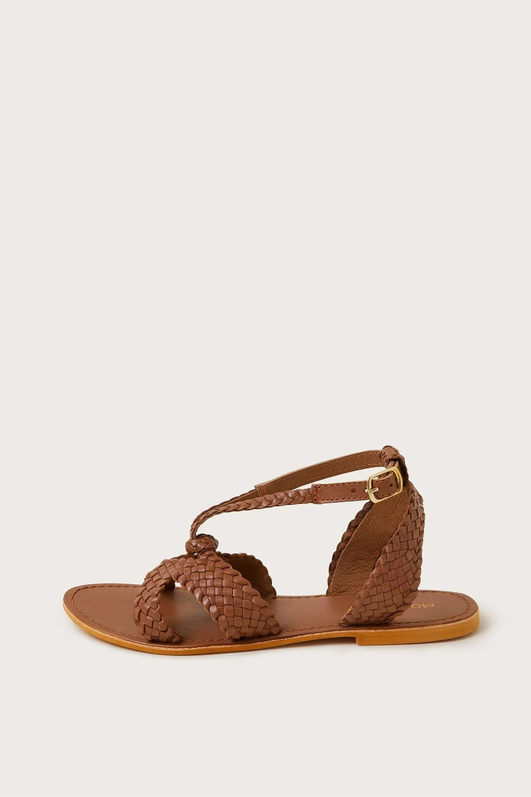 Monsoon - Sandali in pelle intrecciata
