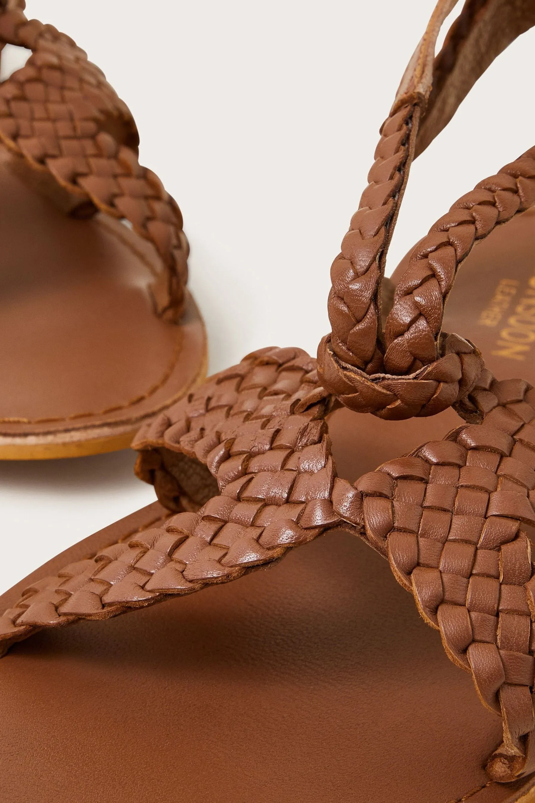 Monsoon - Sandali in pelle intrecciata