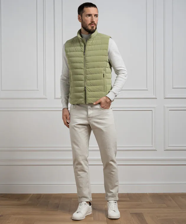 MooRER Piumino verde CALAF CALAFOS