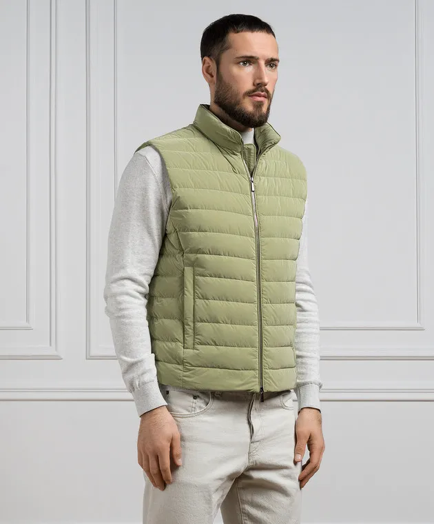 MooRER Piumino verde CALAF CALAFOS