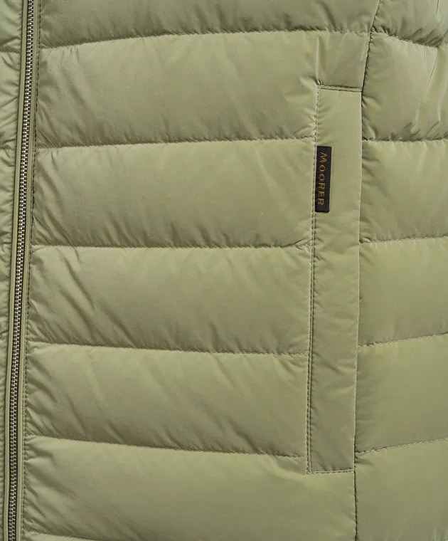 MooRER Piumino verde CALAF CALAFOS