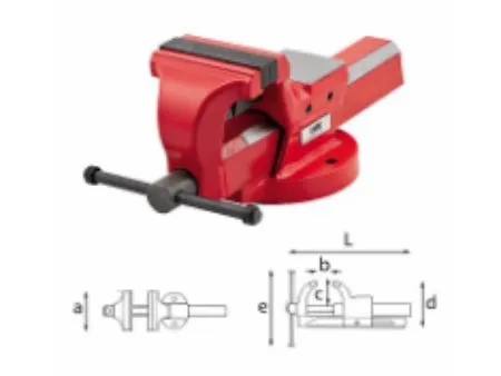 Morsa da banco Usag, apertura 125mm x 74mm x 100mm