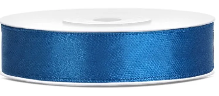Nastro regalo raso blu 12mm x 25m