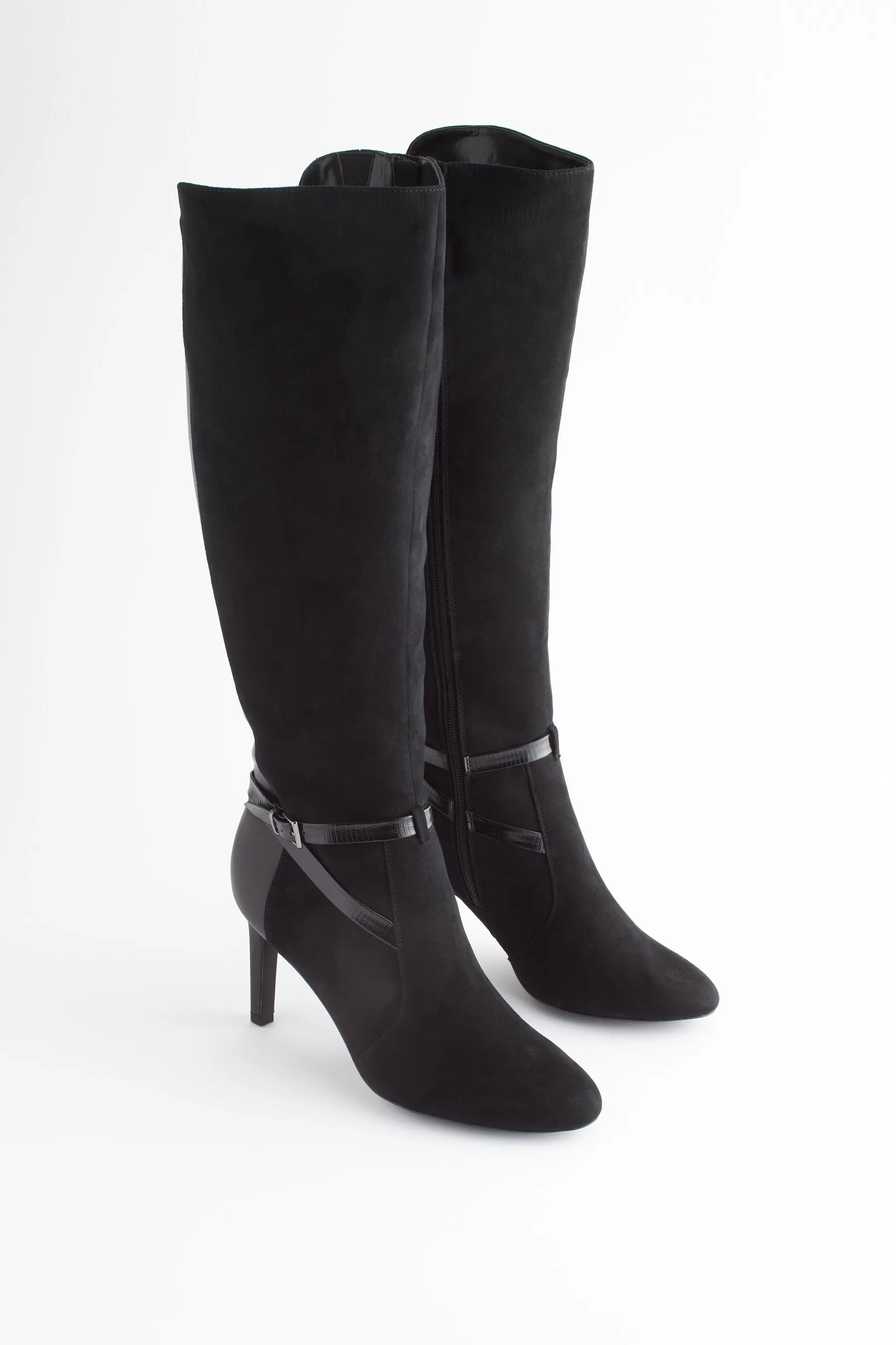 Nero  - Forever Comfort® - Stivali al ginocchio con tacco e fibbia
