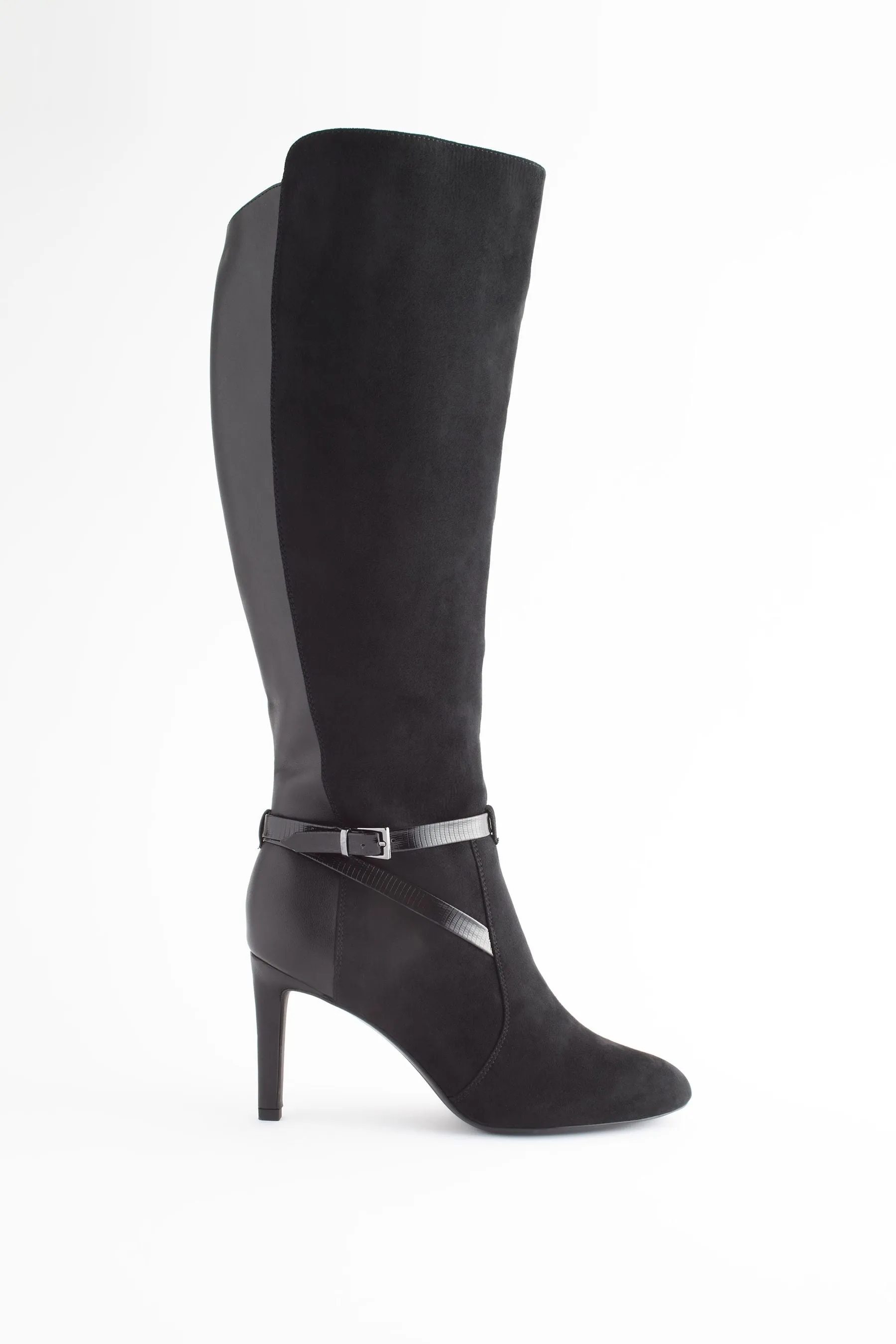 Nero  - Forever Comfort® - Stivali al ginocchio con tacco e fibbia