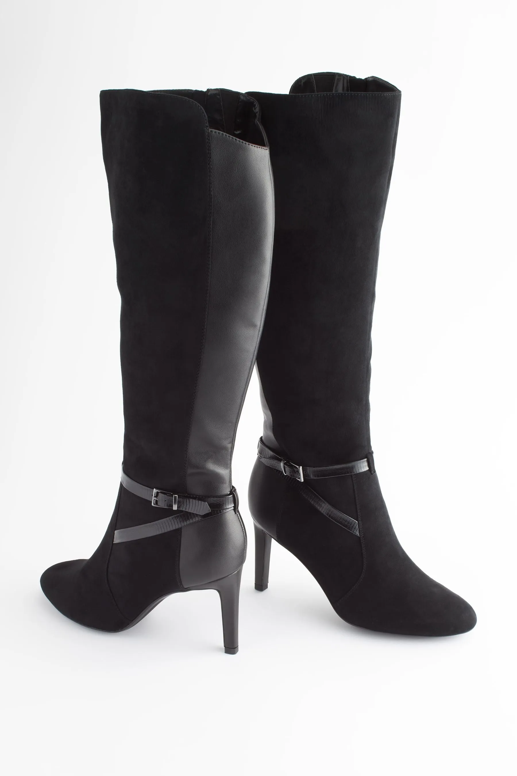 Nero  - Forever Comfort® - Stivali al ginocchio con tacco e fibbia