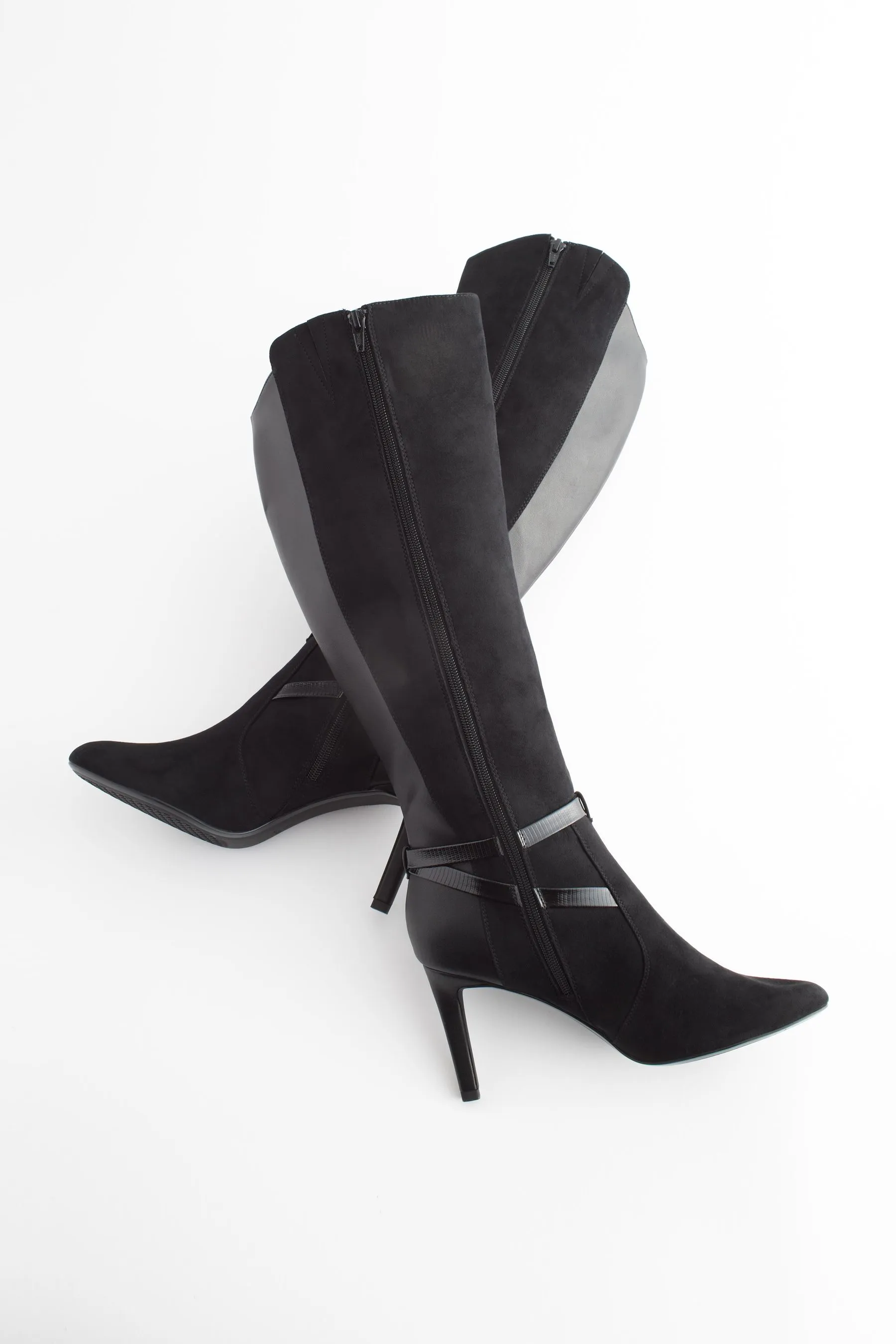 Nero  - Forever Comfort® - Stivali al ginocchio con tacco e fibbia