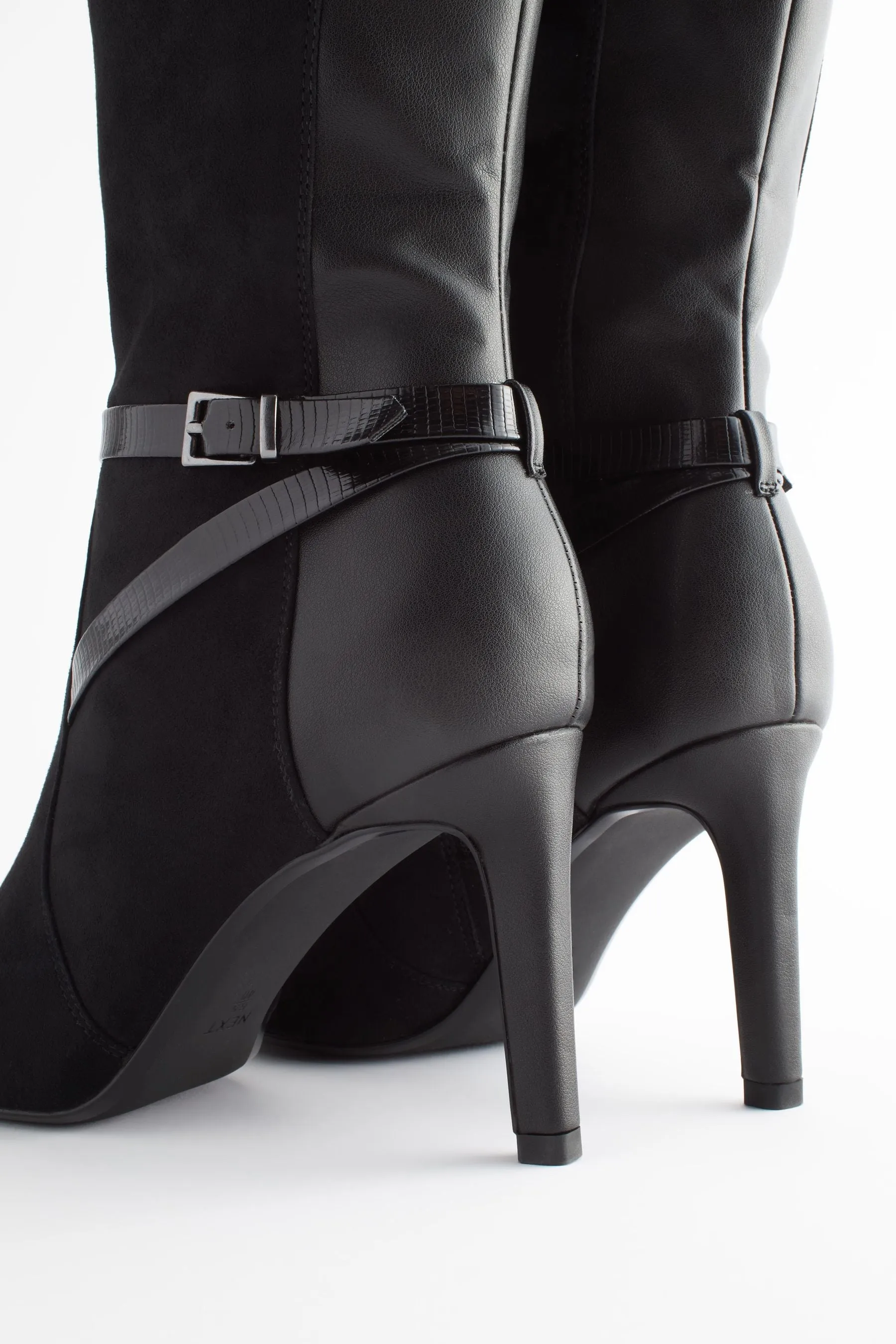 Nero  - Forever Comfort® - Stivali al ginocchio con tacco e fibbia