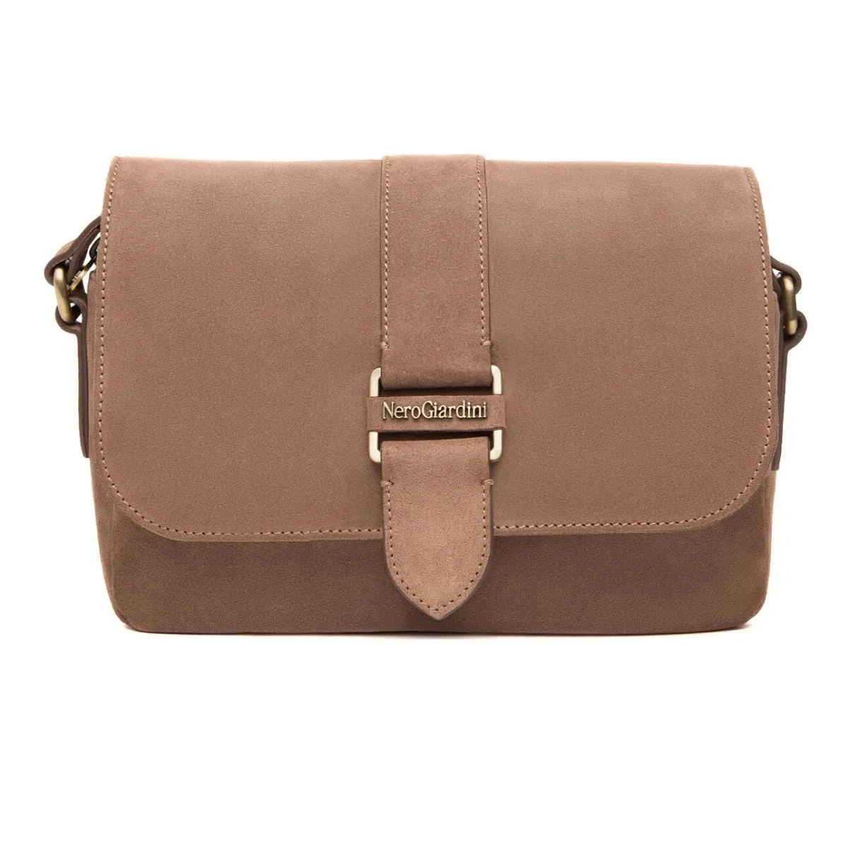 NERO GIARDINI BORSA I443821D-442 CAMOSCIO MOU  