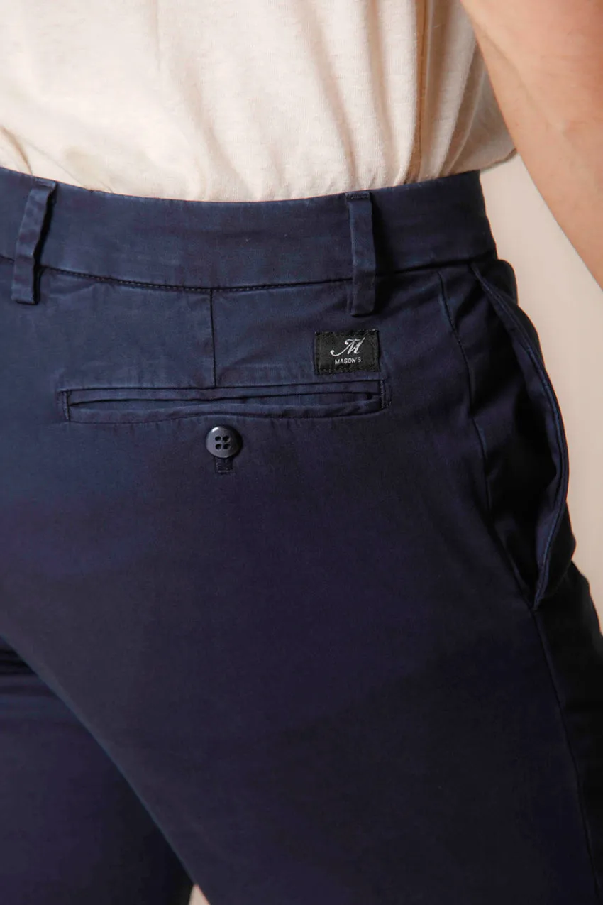 New York pantalon chino homme en satin stretch régulière ①