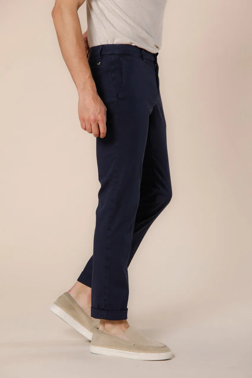 New York pantalon chino homme en satin stretch régulière ①