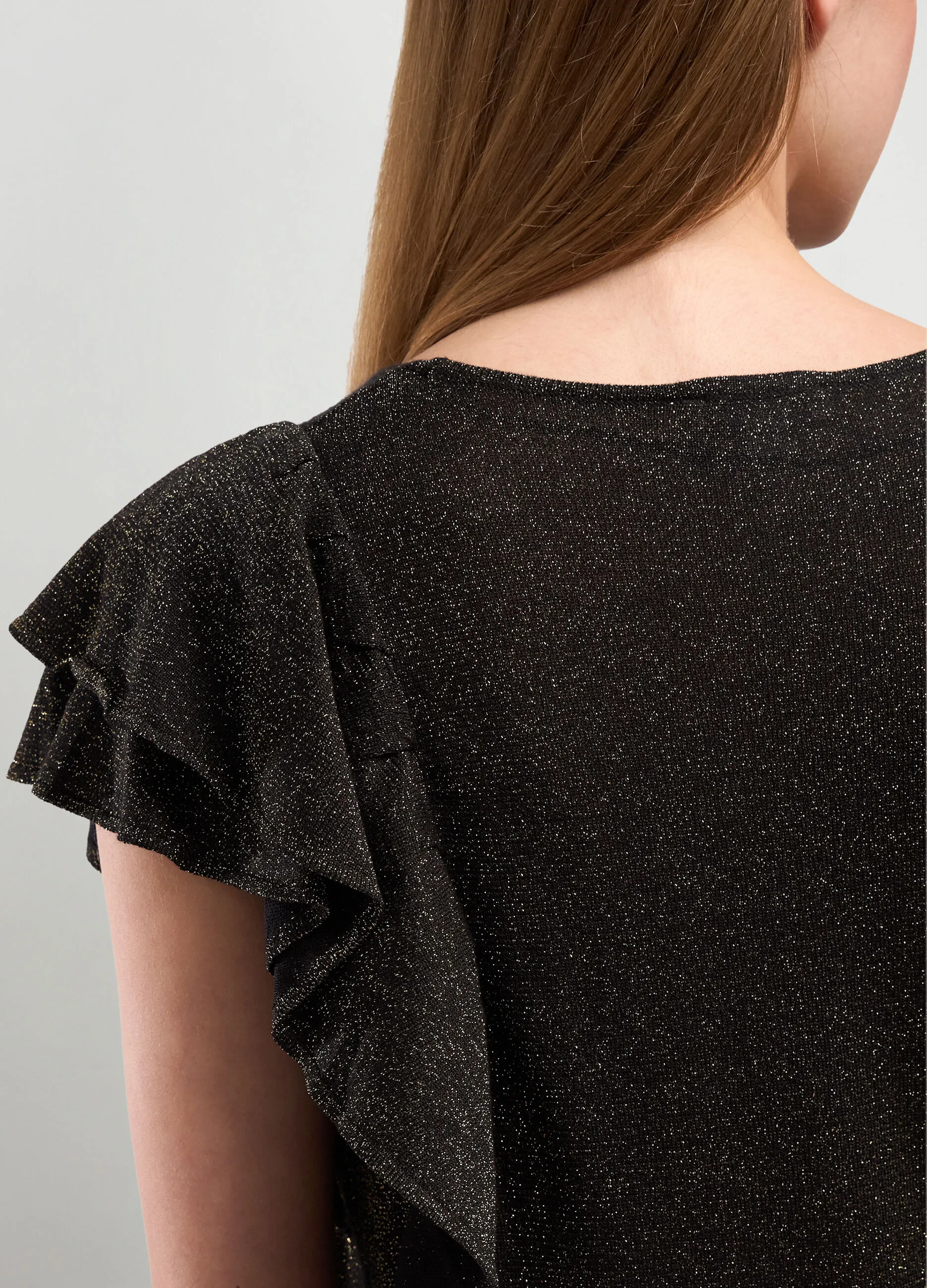 NICE & CHIC  T-shirt in misto viscosa e filo lurex donna