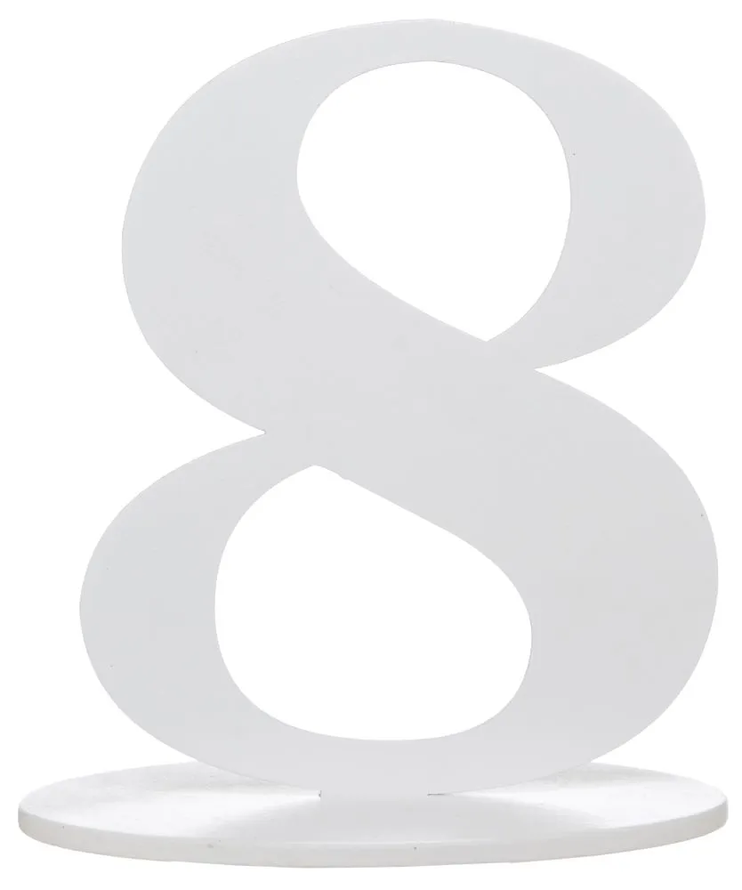 Numero 8 tavolo 17 cm
