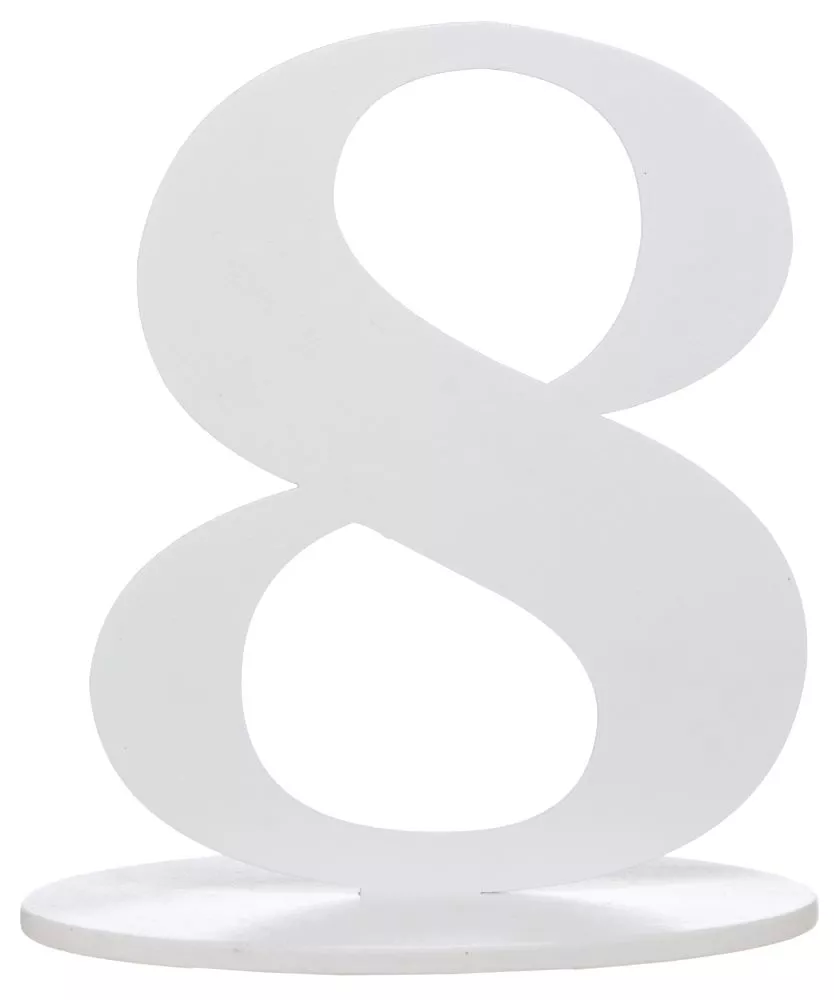 Numero 8 tavolo 17 cm
