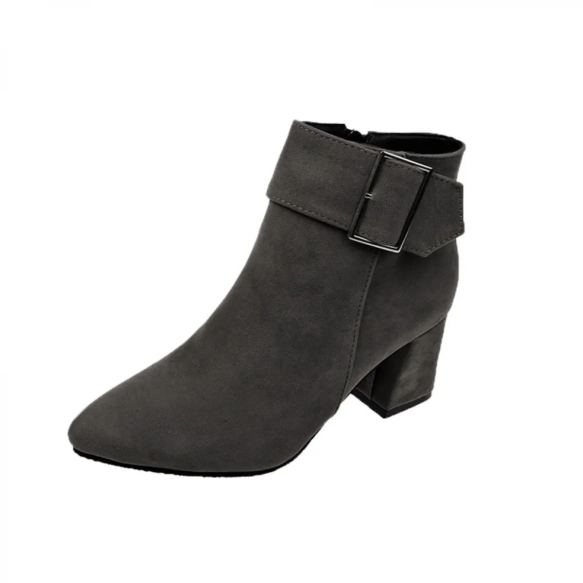 Nuove scarpe con tacco alto Stivali Chelsea in pelle scamosciata Donna Inverno 2023 Stivaletti in pelle scamosciata di marca Déc