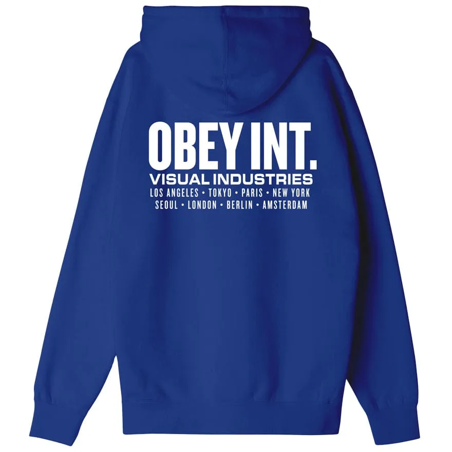 OBEY INT VISUAL INDUSTRIES PREMIUM HOODED FLEECE