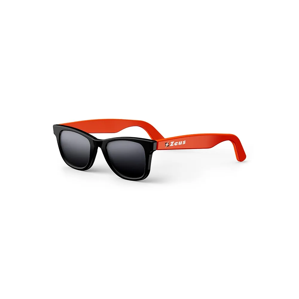 OCCHIALI DA SOLE NERO/ARANCIO FLUO ZEUS SPORT