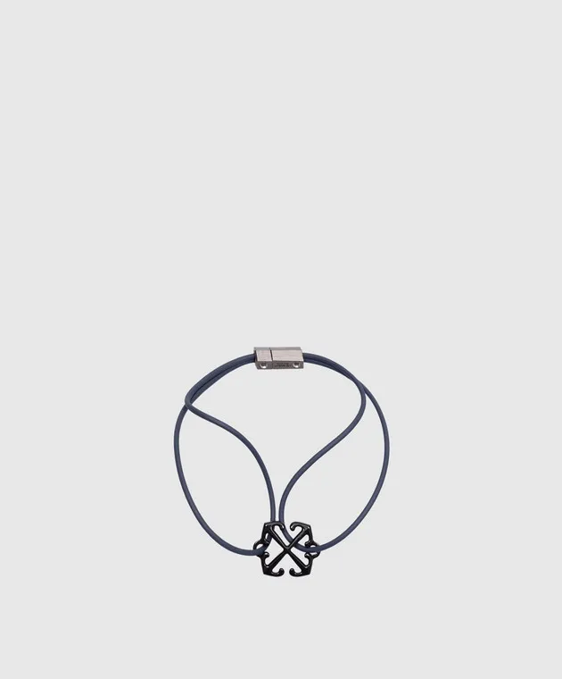 Off-White Bracciale freccia blu OMOA10AF24MET001