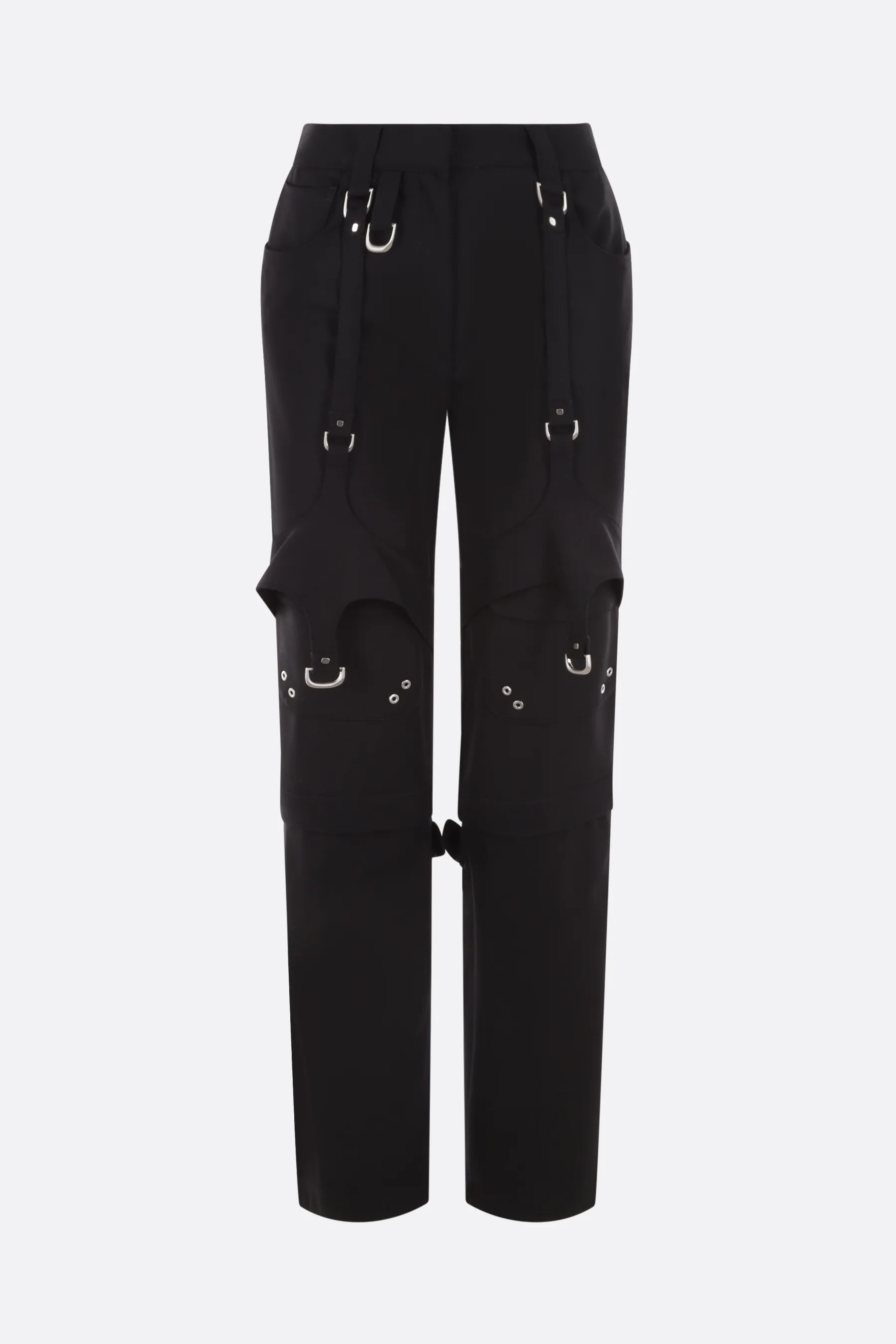  OFF WHITE pantalone cargo in misto lana 