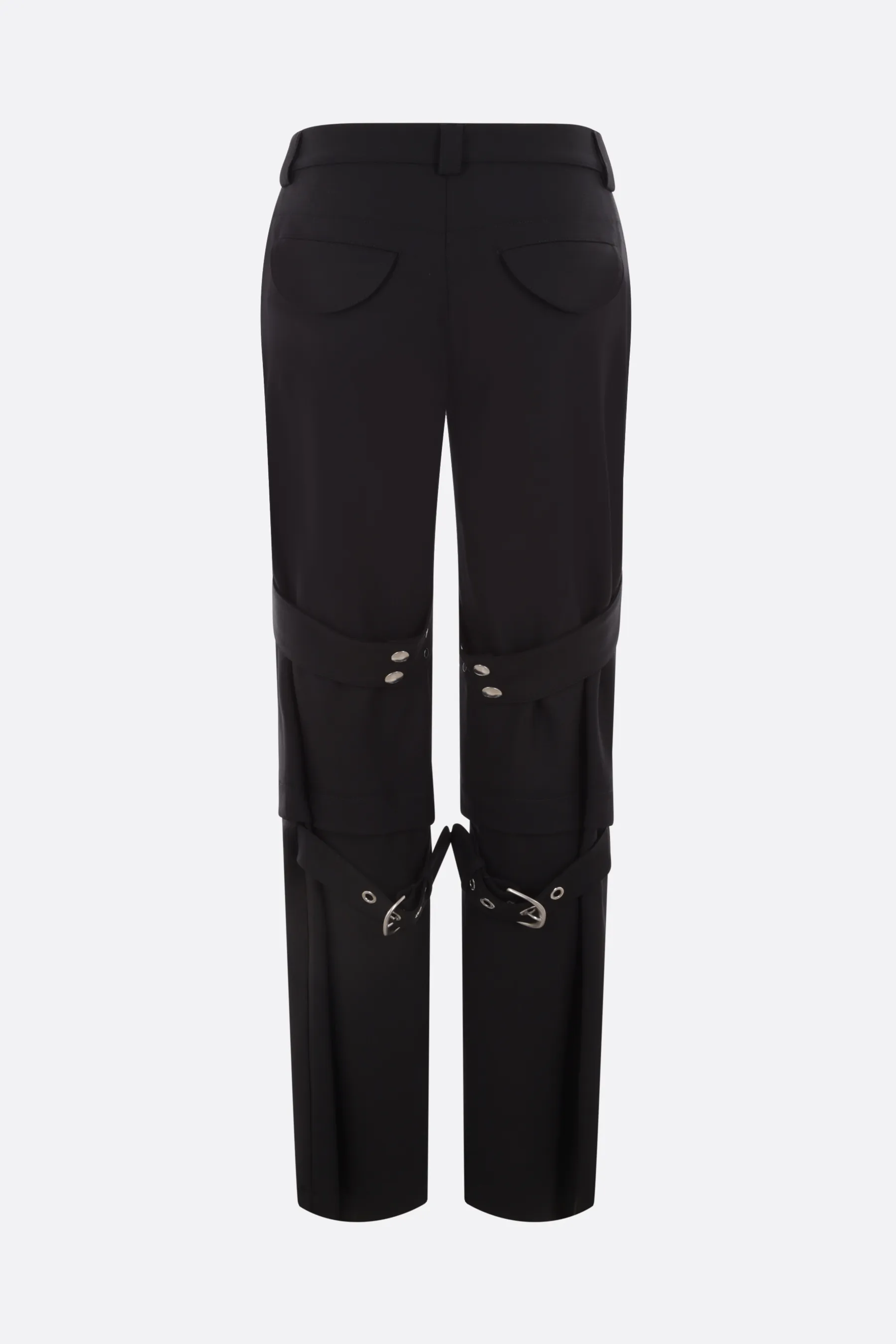  OFF WHITE pantalone cargo in misto lana 