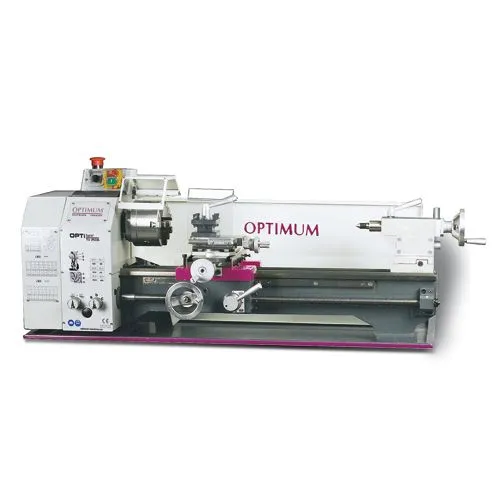 OPTIMUM 050OP7003 Tornio parallelo ad ingranaggi di avanzamento, altezza punte 140mm, 230V, modello TU 2807, dimensioni 140x700m