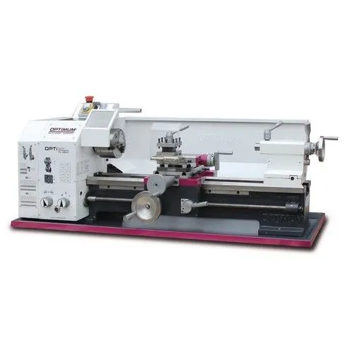 OPTIMUM 050OP7003 Tornio parallelo ad ingranaggi di avanzamento, altezza punte 140mm, 230V, modello TU 2807, dimensioni 140x700m