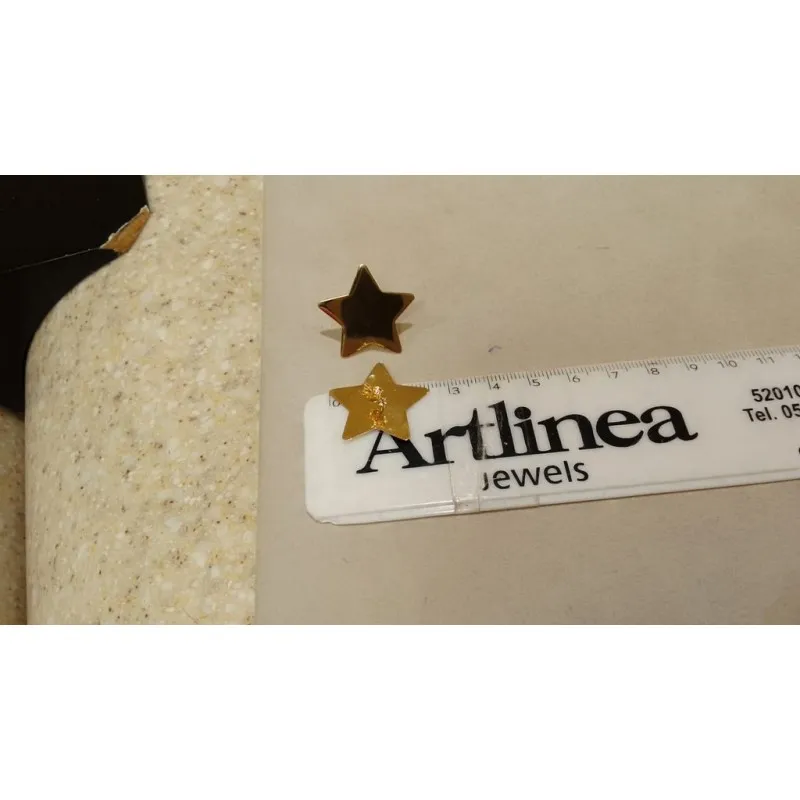 orecchini stella oro giallo 18 kt