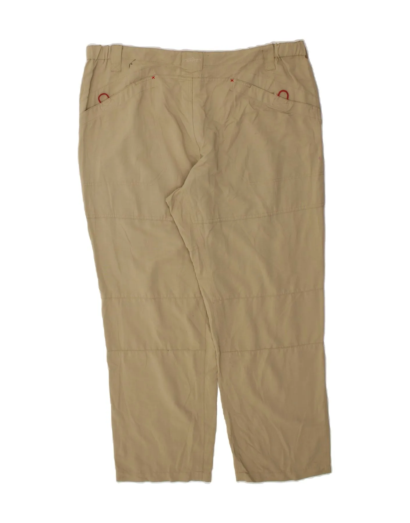 ORVIS Mens Straight Chino Trousers XL W40 L30 Beige Nylon
